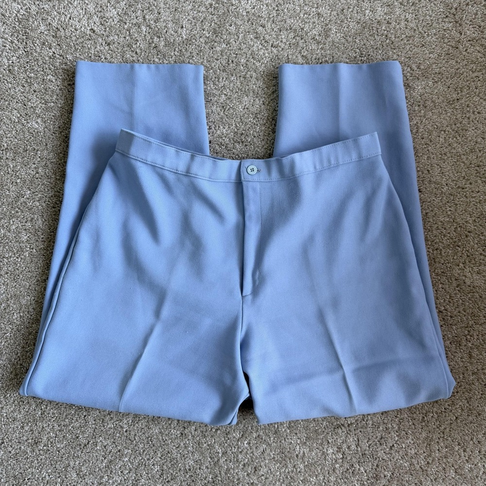 Vintage Bend Over Dress Pants Womens L 30W Blue Twill Zip Levis Workwear Office